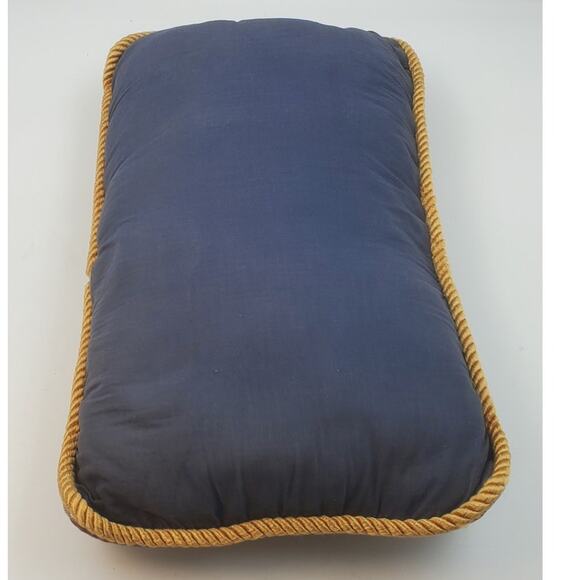 Beautiful Christmas Folk Art Flying Angel Pillow with Gold Rope Around Pillow - Picture 4 of 5